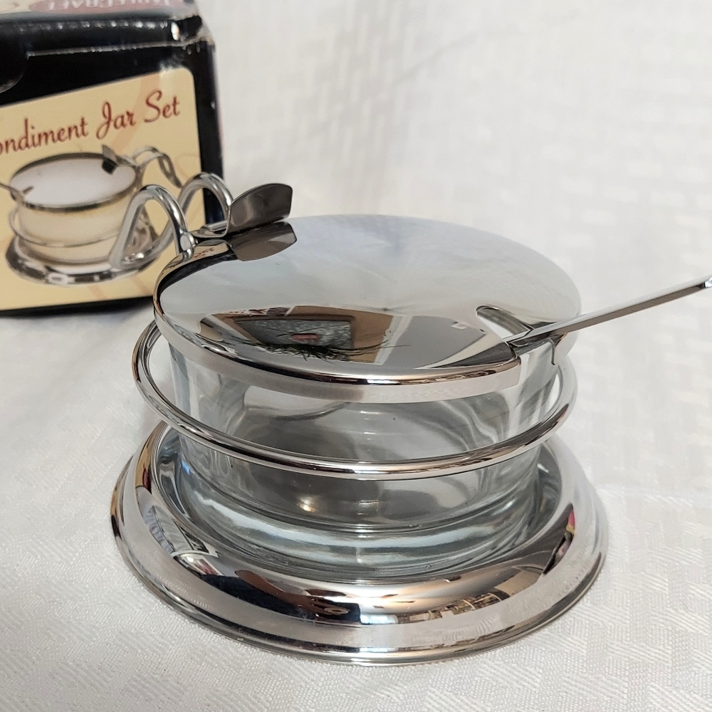 Condiment Jar Restaurant Quality Stainless